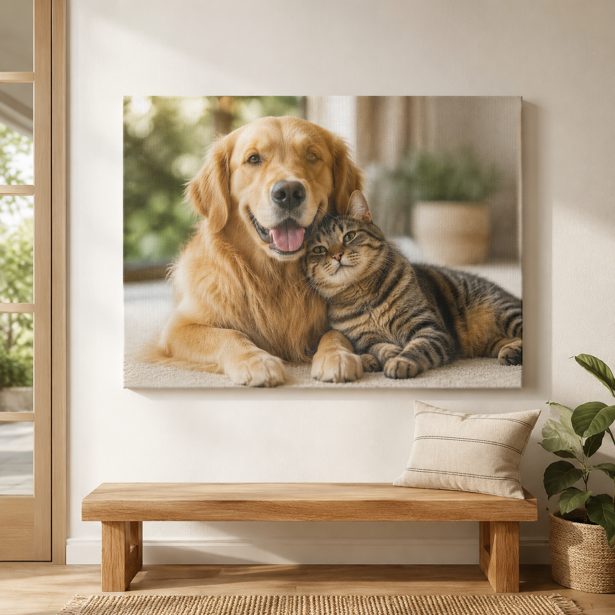Personalized Photo Canvas Print - 45 × 80 in - 1.5 in Gallery Depth