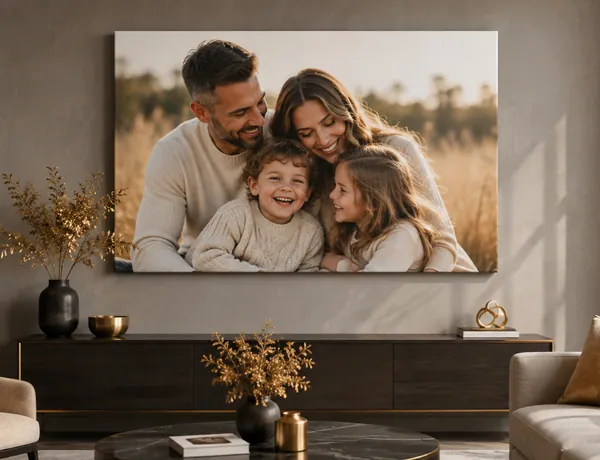 Family photo canvas inspiration