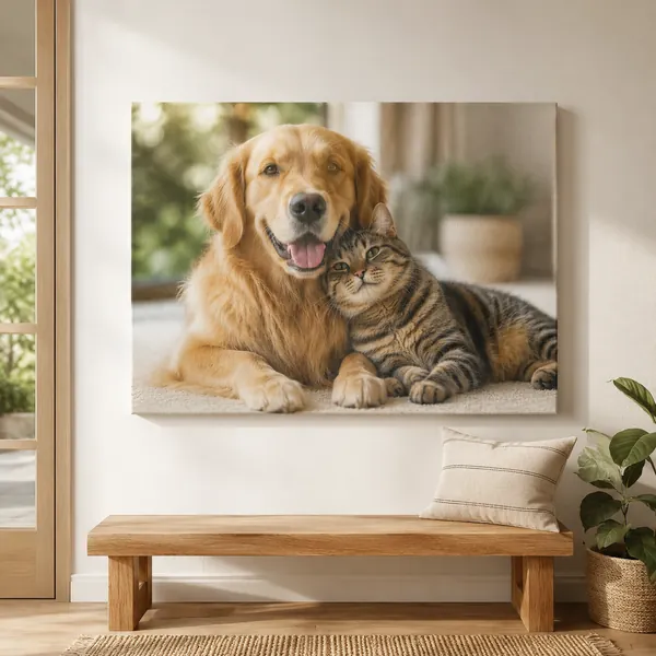 Pet photo canvas inspiration