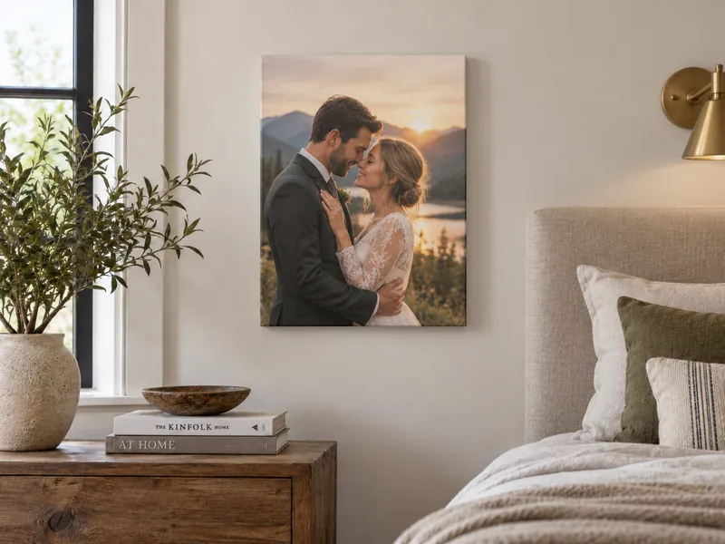 18 × 24 in canvas shown on a real wall