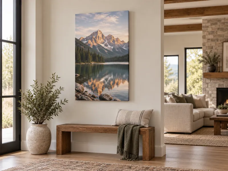 24 × 36 in canvas shown on a real wall