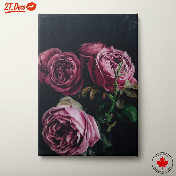 Elegant Pink Rose Floral Art