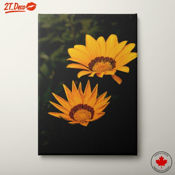 Vivid Yellow Flower Garden Art