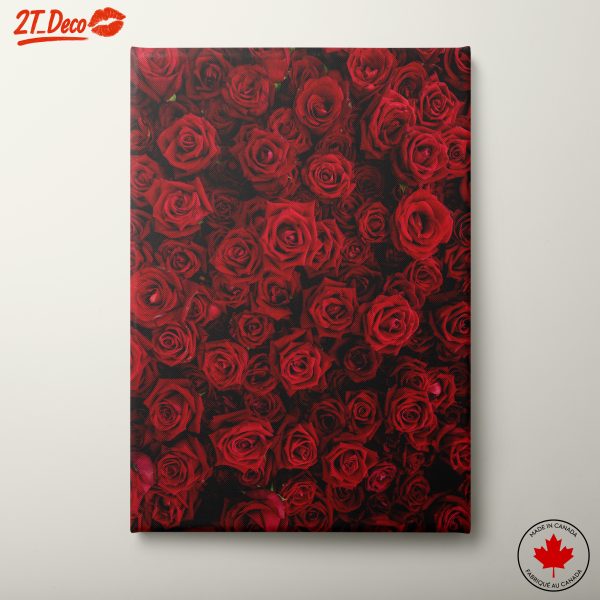 Vibrant Red Roses Floral Art
