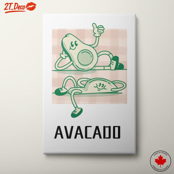 Whimsical Avocado Character Art 2