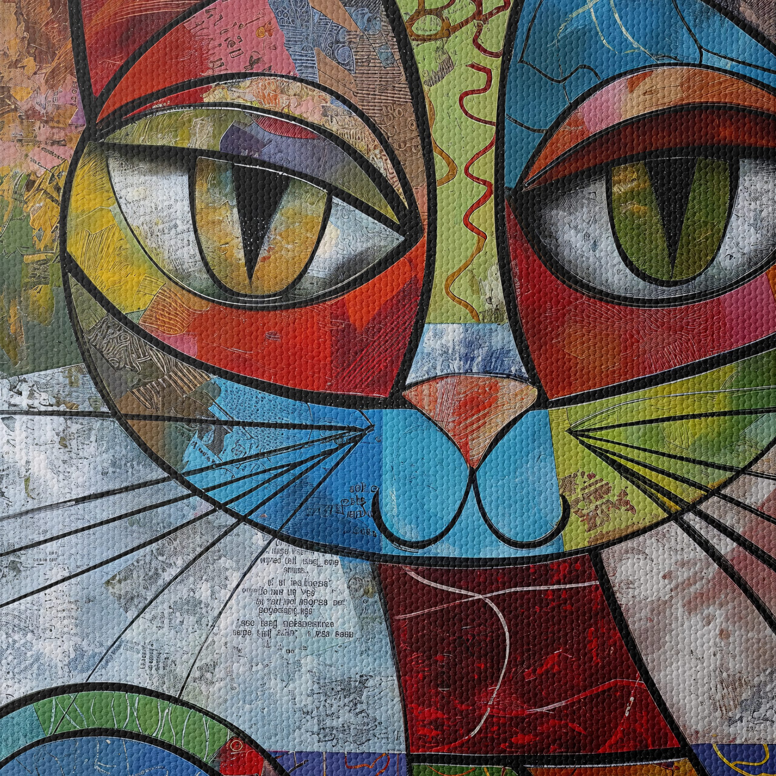 Colorful Abstract Cat Art - Image 4