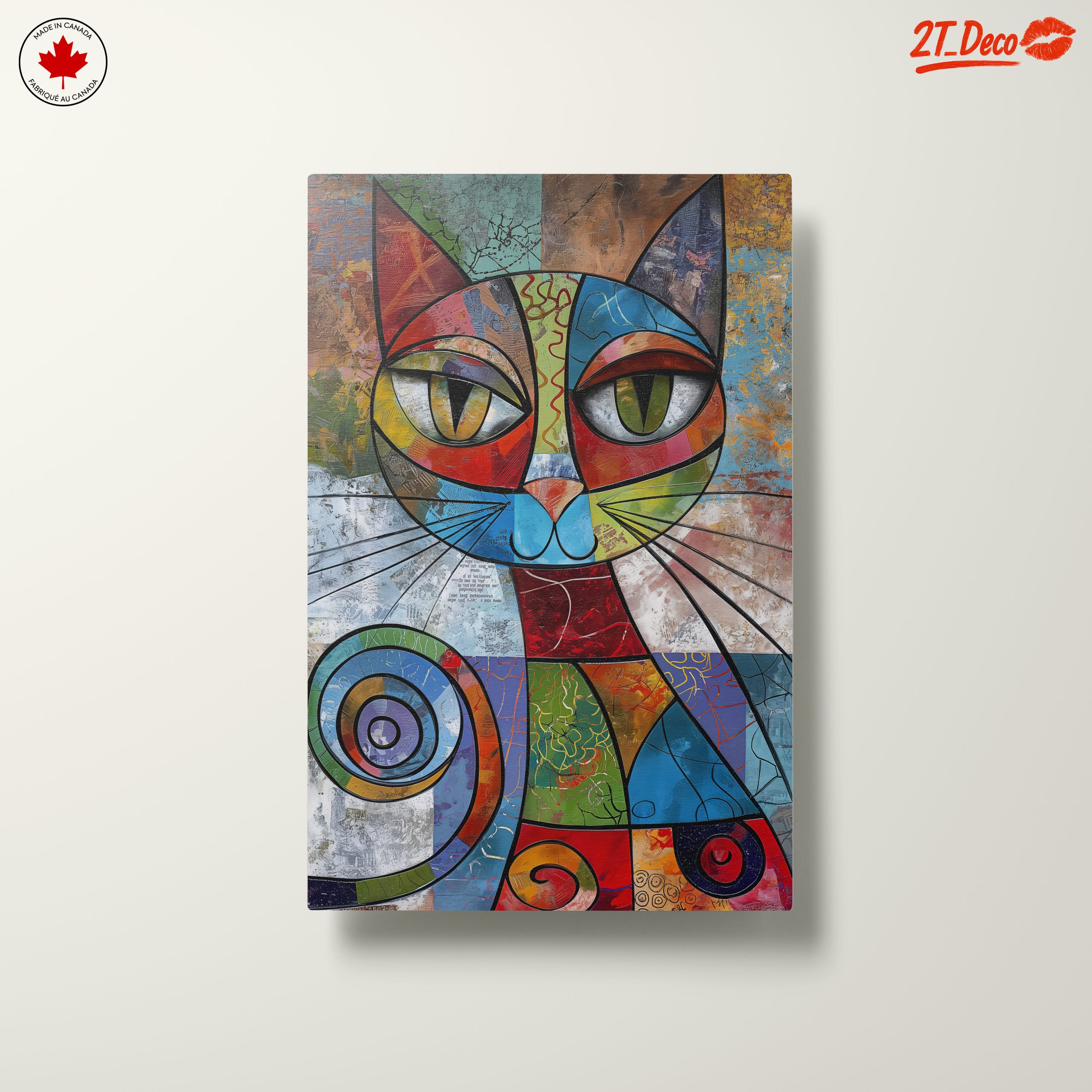 Colorful Abstract Cat Art - Image 10