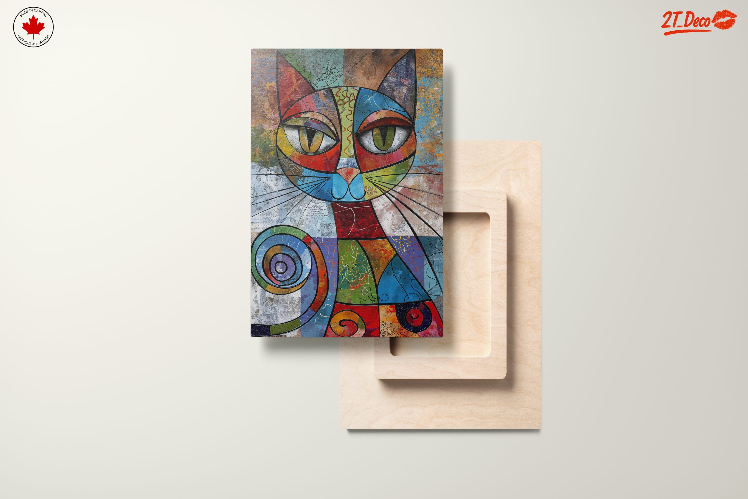 Colorful Abstract Cat Art - Image 11