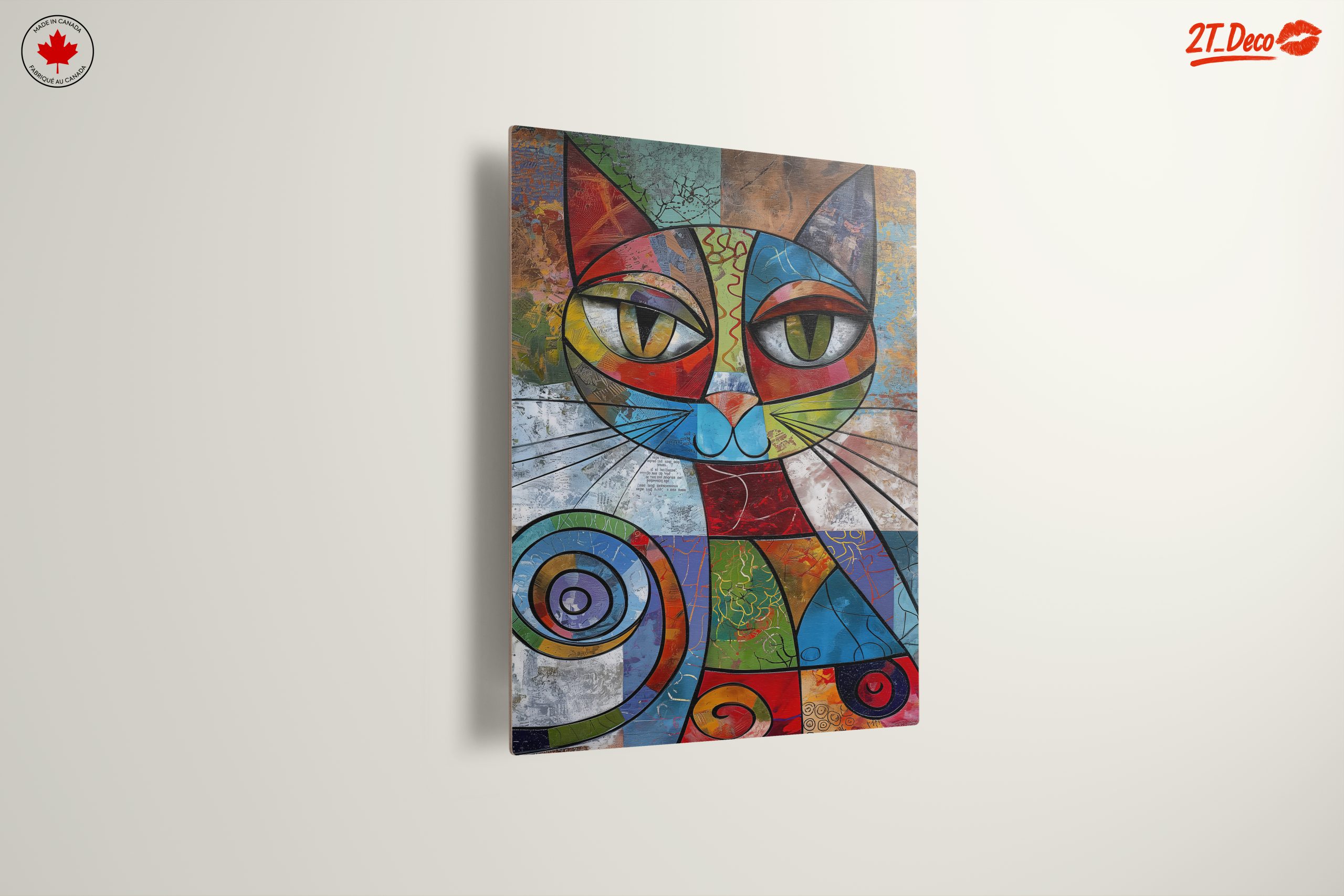 Colorful Abstract Cat Art - Image 13