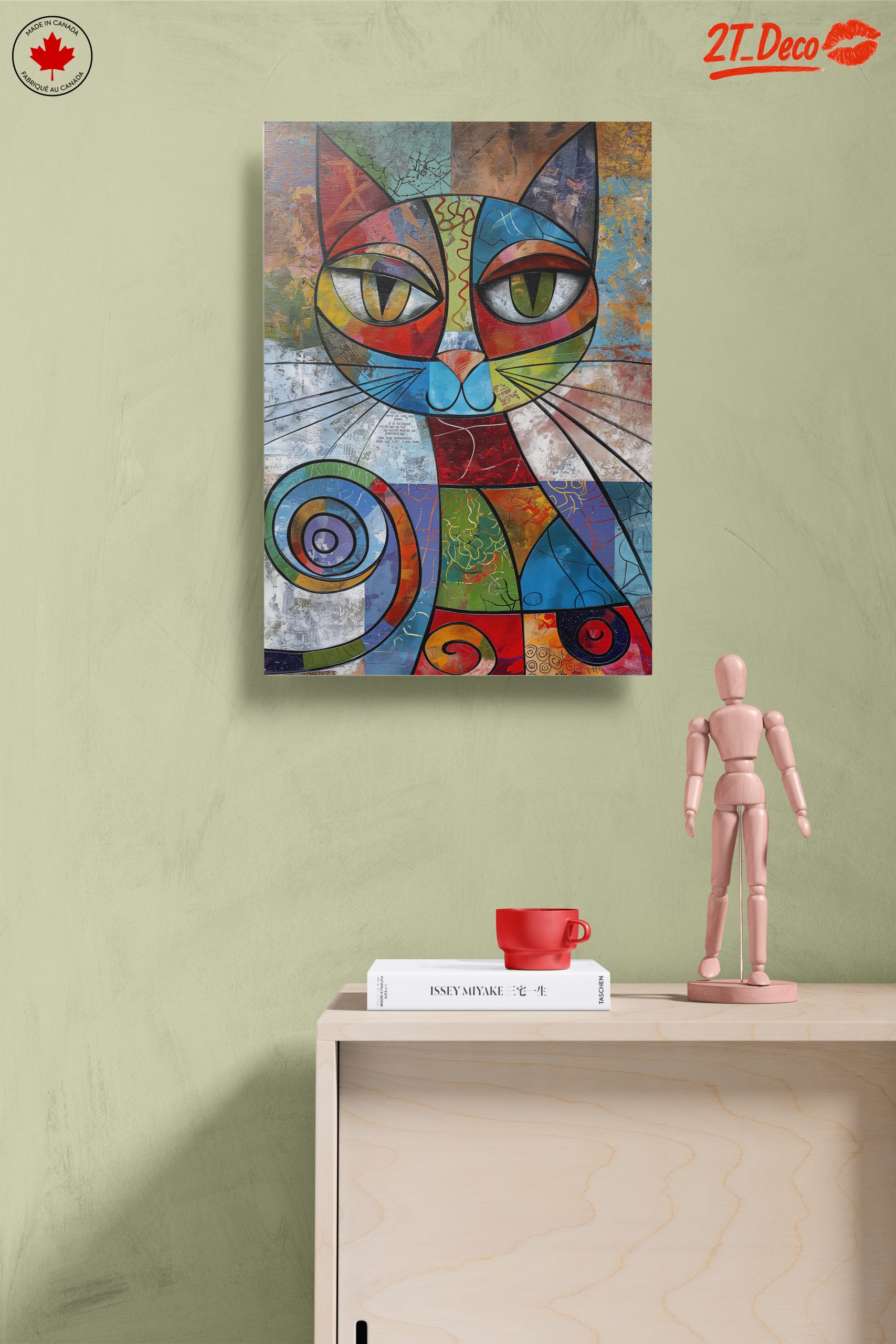 Colorful Abstract Cat Art - Image 14