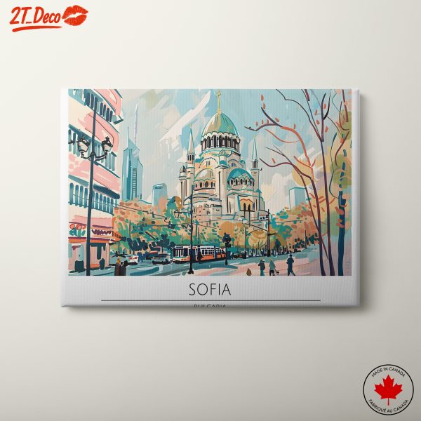 Sofia Bulgaria City Landmark Art