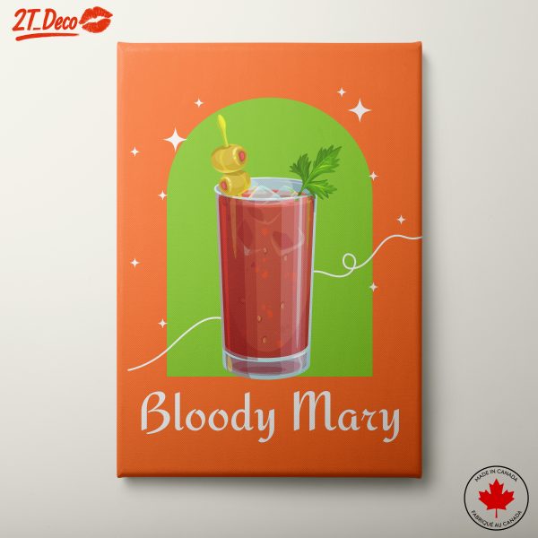 Abstract Representation of Bloody Mary Cocktail