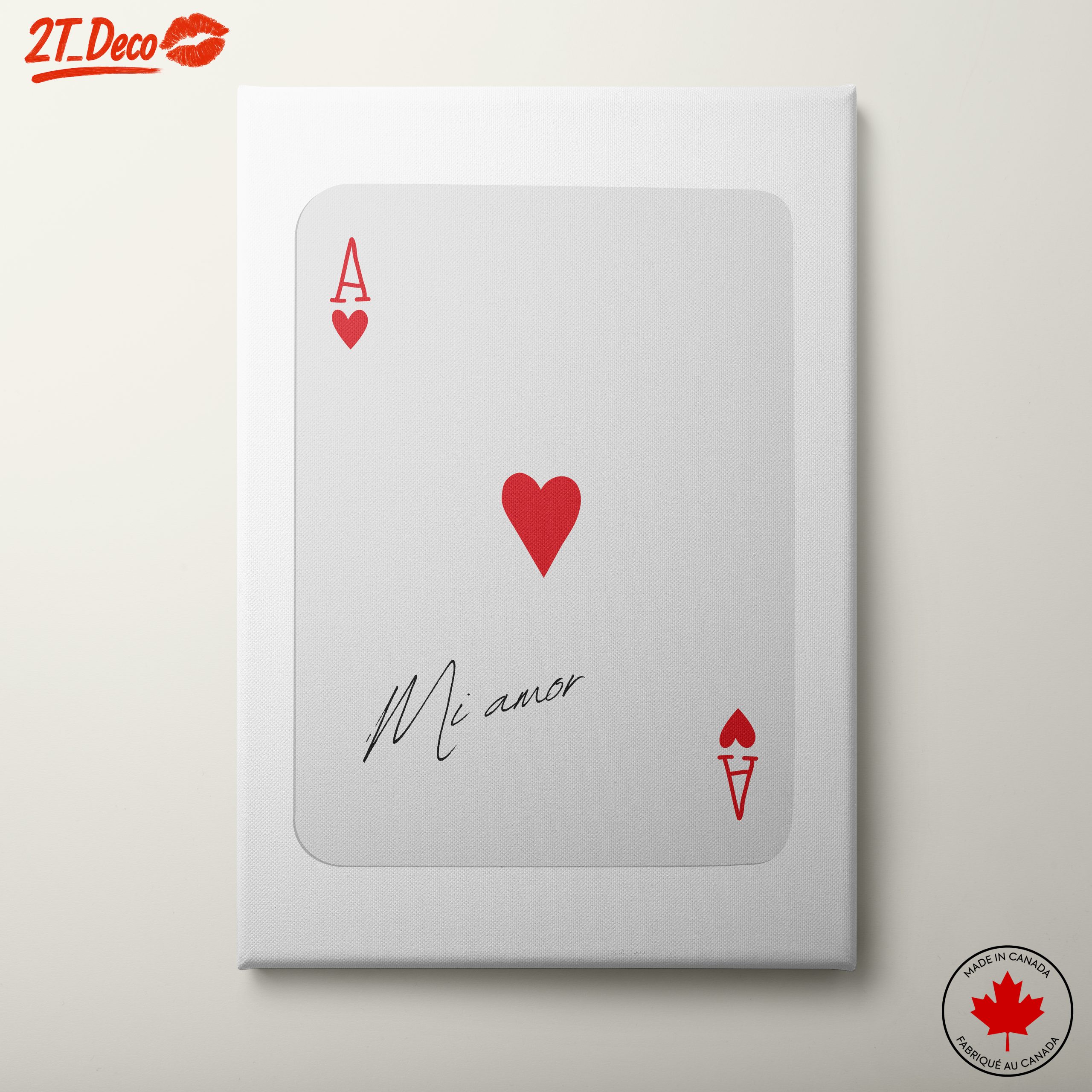 Ace of Hearts Playing Card Art 7