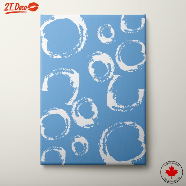 Abstract Blue Circular Art