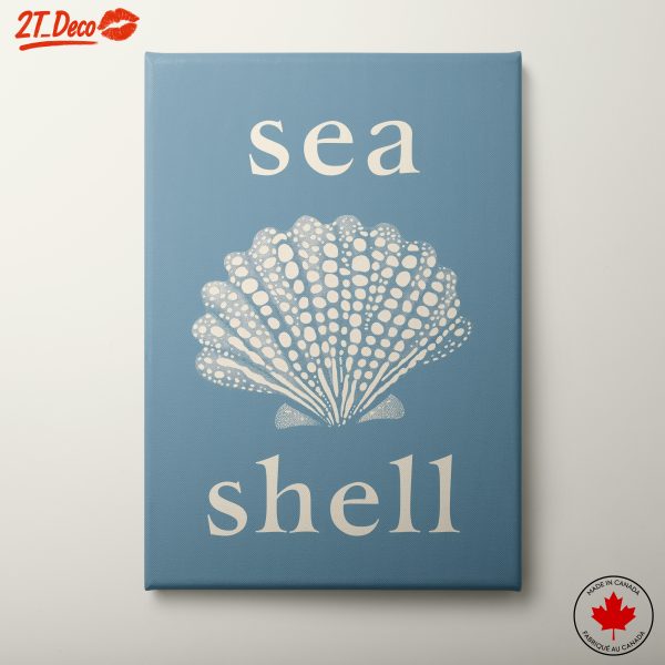Stylized Seashell Botanical Art