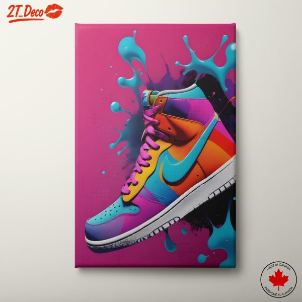 Vibrant Colorful Sneaker Artwork