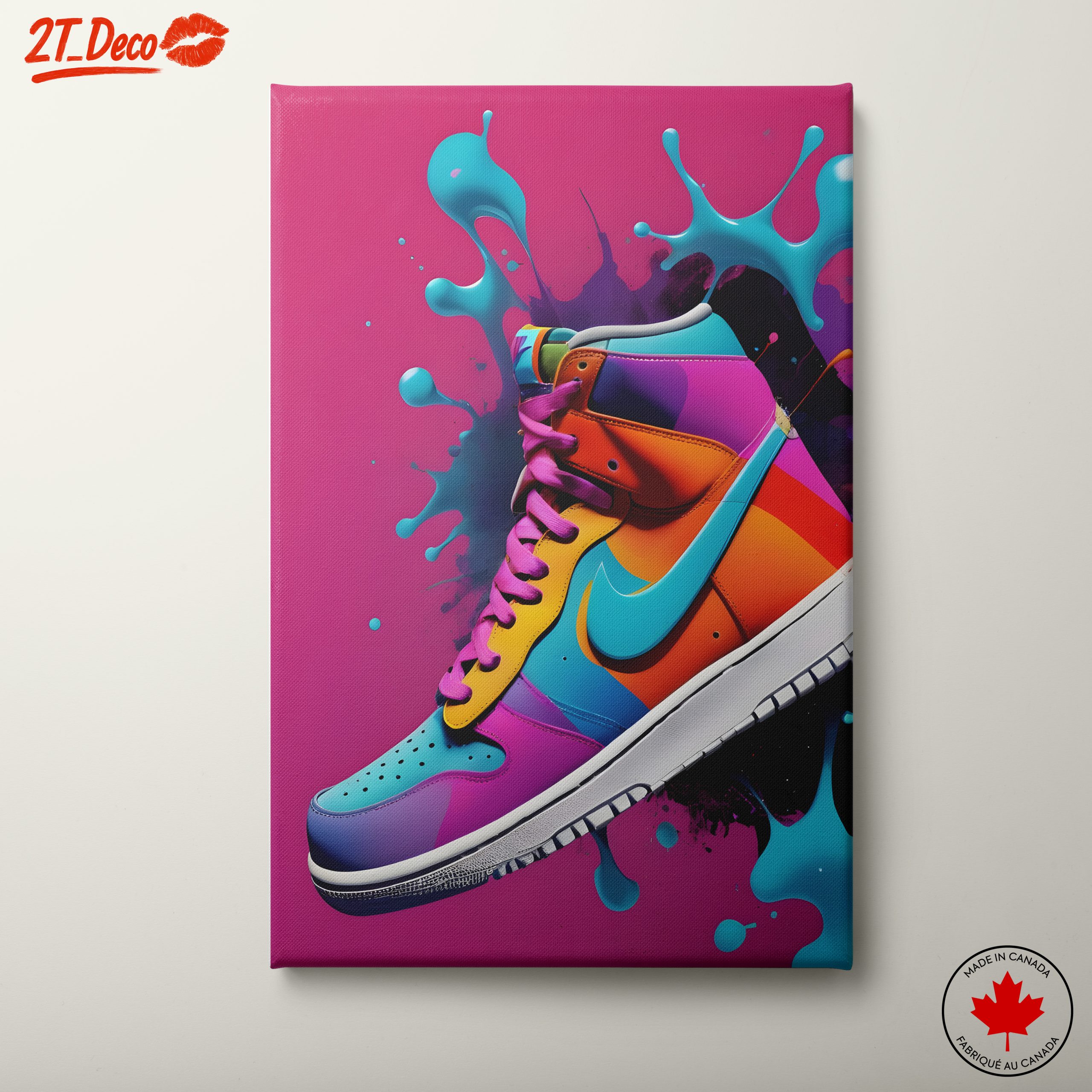 Vibrant Colorful Sneaker Artwork