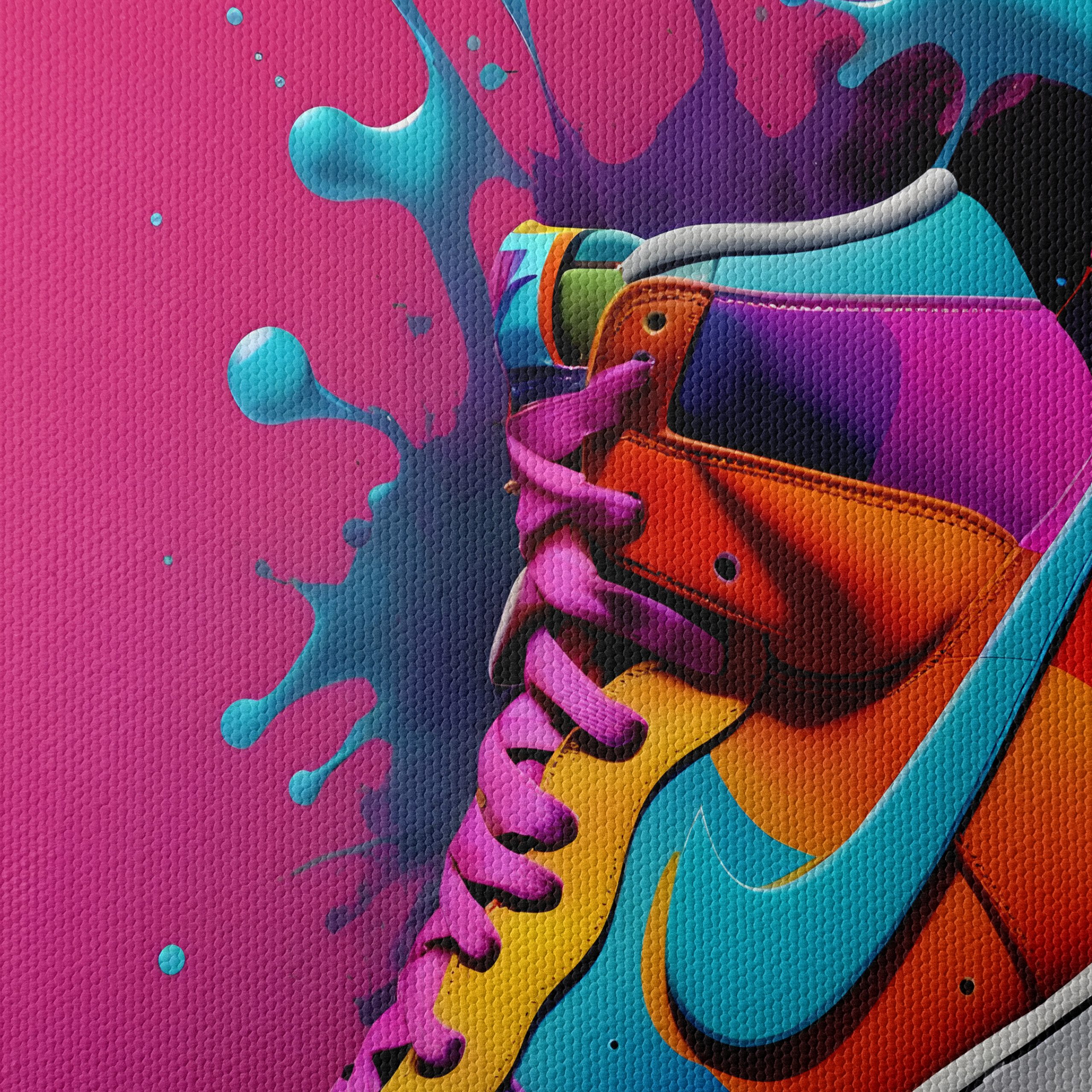 Vibrant Colorful Sneaker Artwork - Image 4