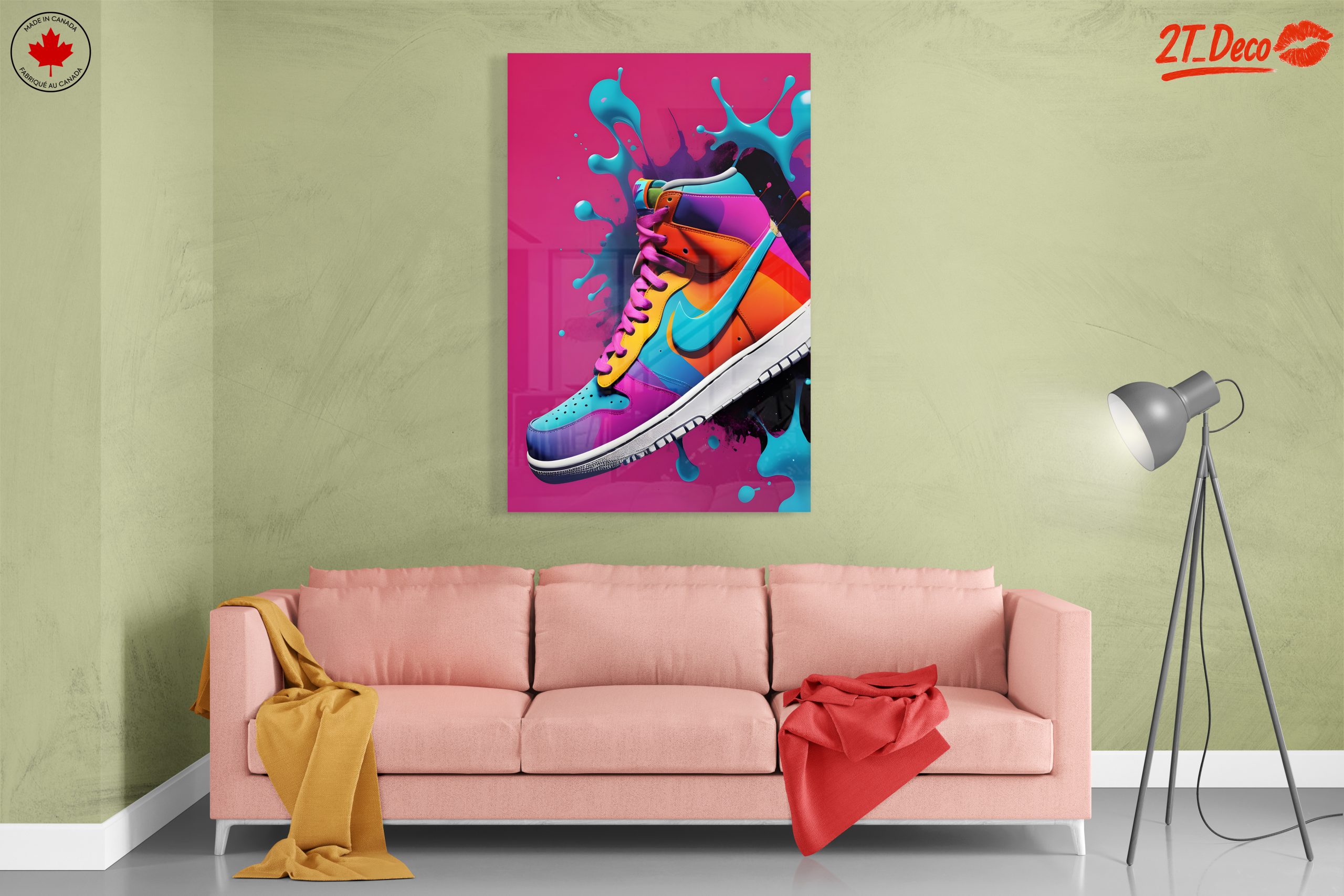 Vibrant Colorful Sneaker Artwork - Image 7