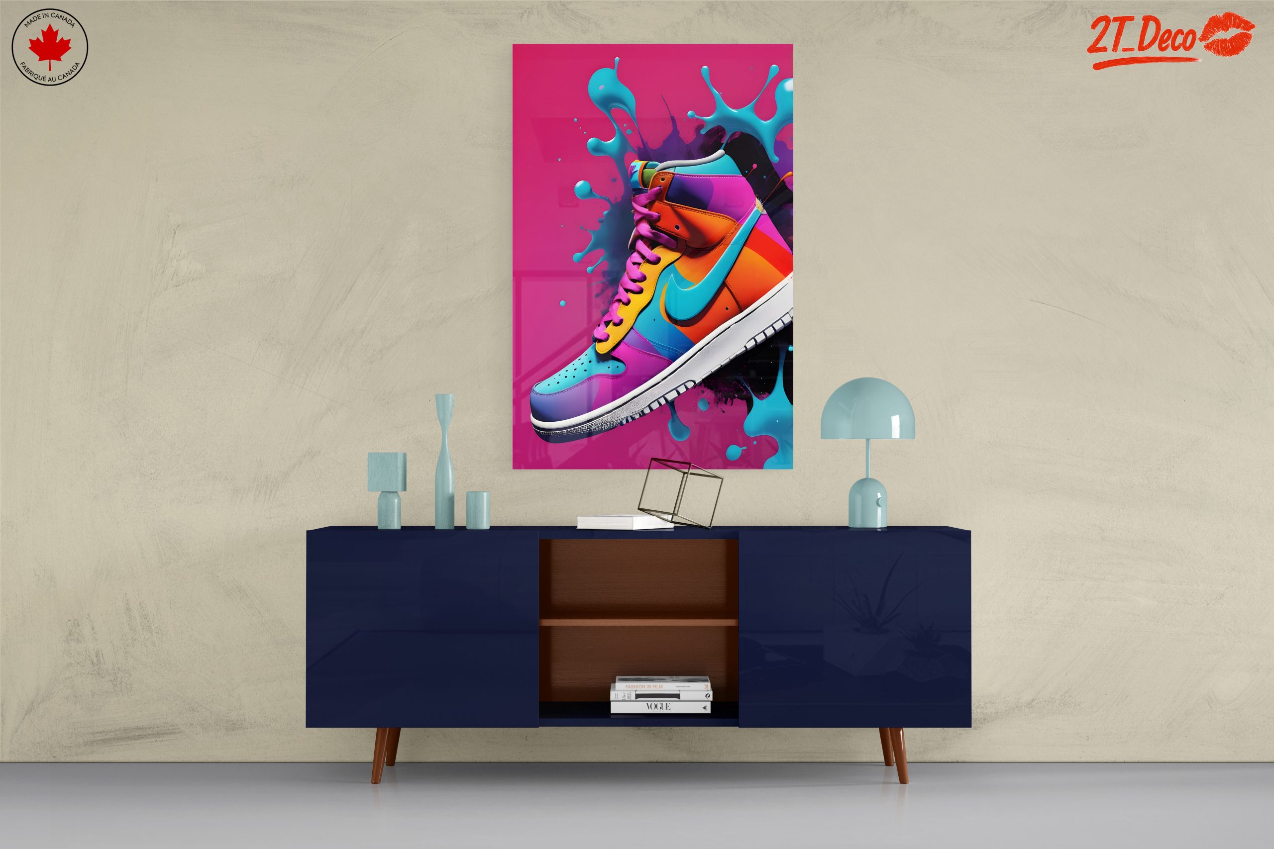 Vibrant Colorful Sneaker Artwork - Image 8