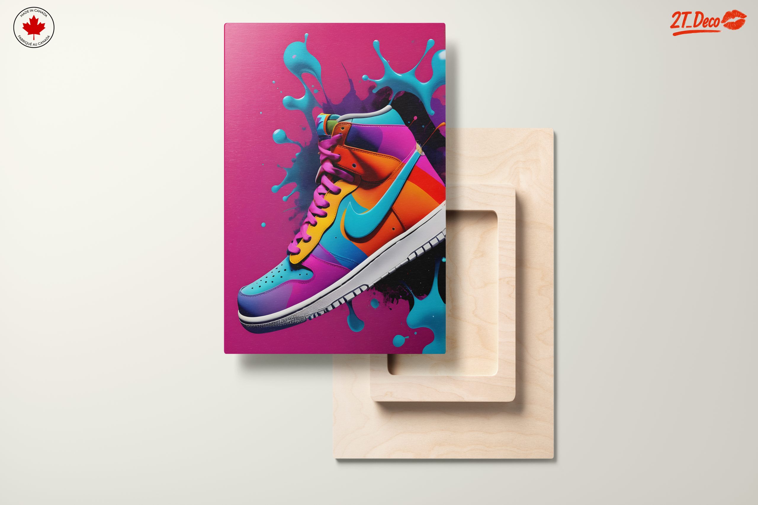 Vibrant Colorful Sneaker Artwork - Image 11