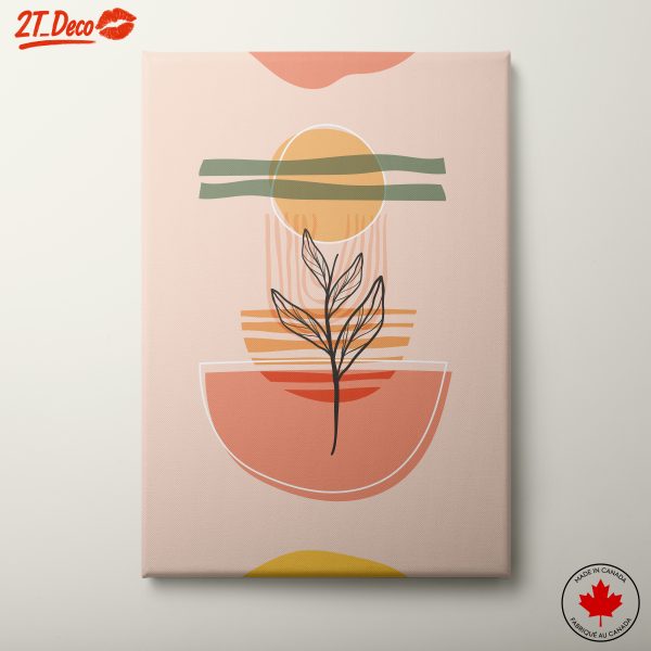 Stylized Botanical Abstract Art Design