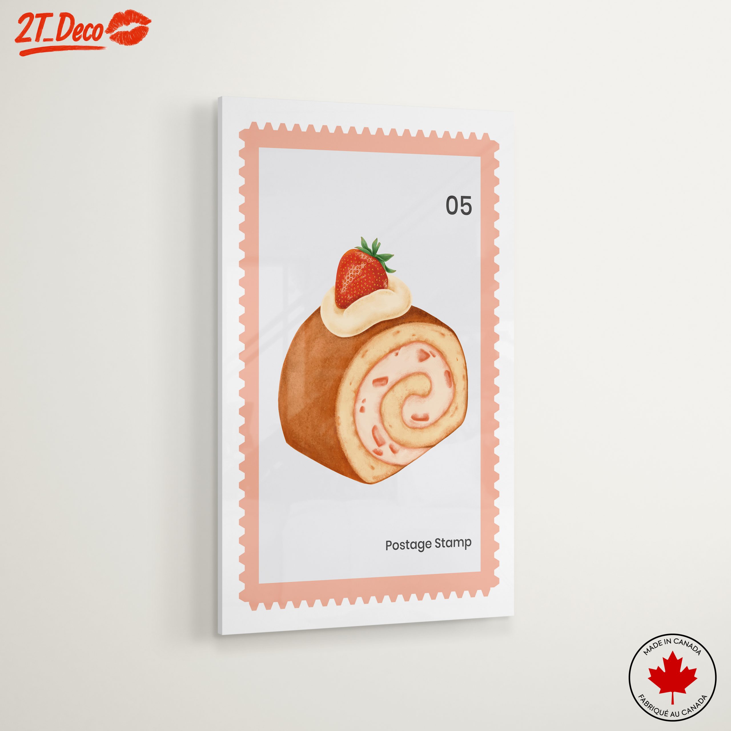 Abstract Dessert Artwork Featuring Strawberries - Image 6