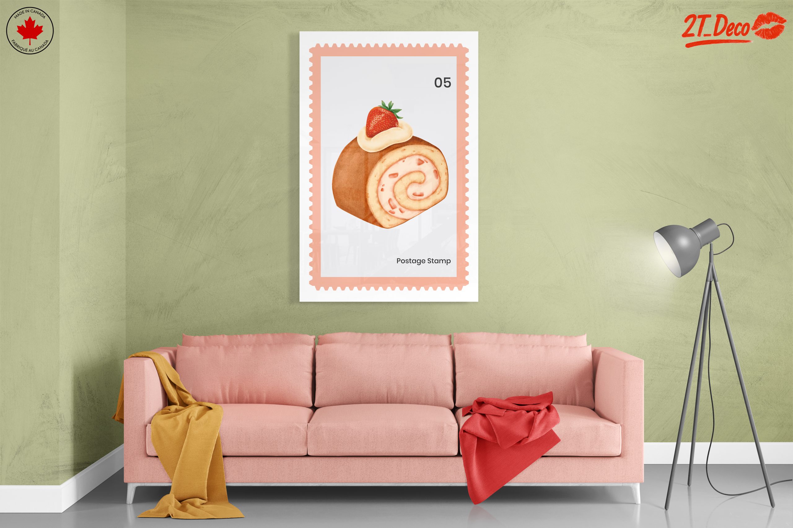 Abstract Dessert Artwork Featuring Strawberries - Image 7