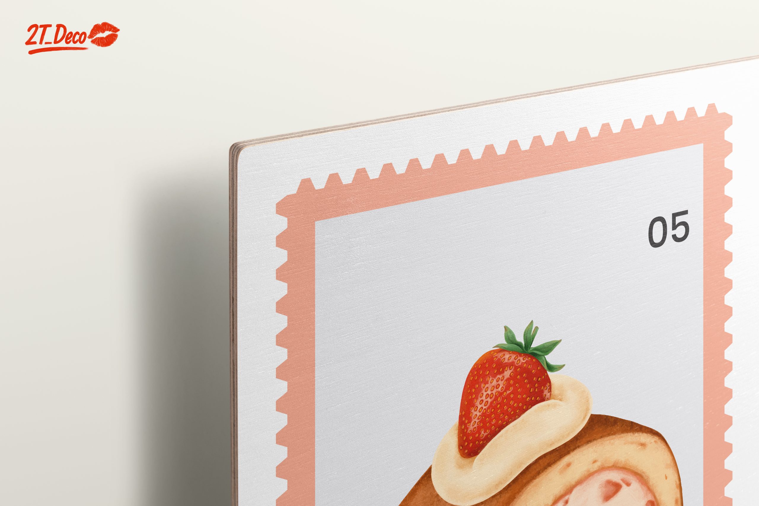 Abstract Dessert Artwork Featuring Strawberries - Image 15