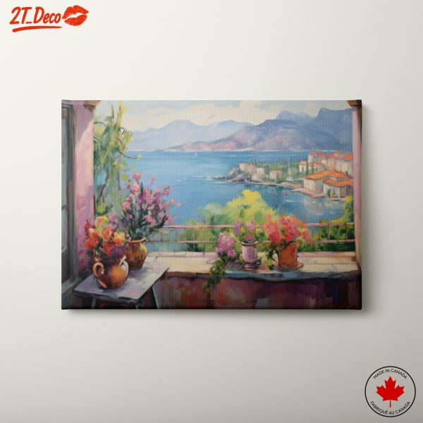 Vibrant Coastal Abstract Landscape