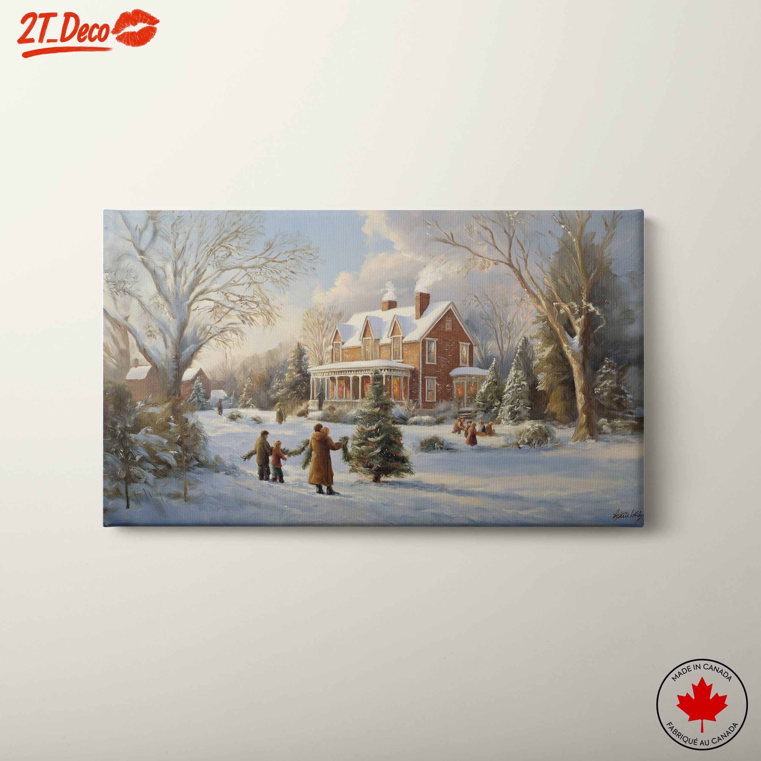 Charming Winter Christmas Scene 3