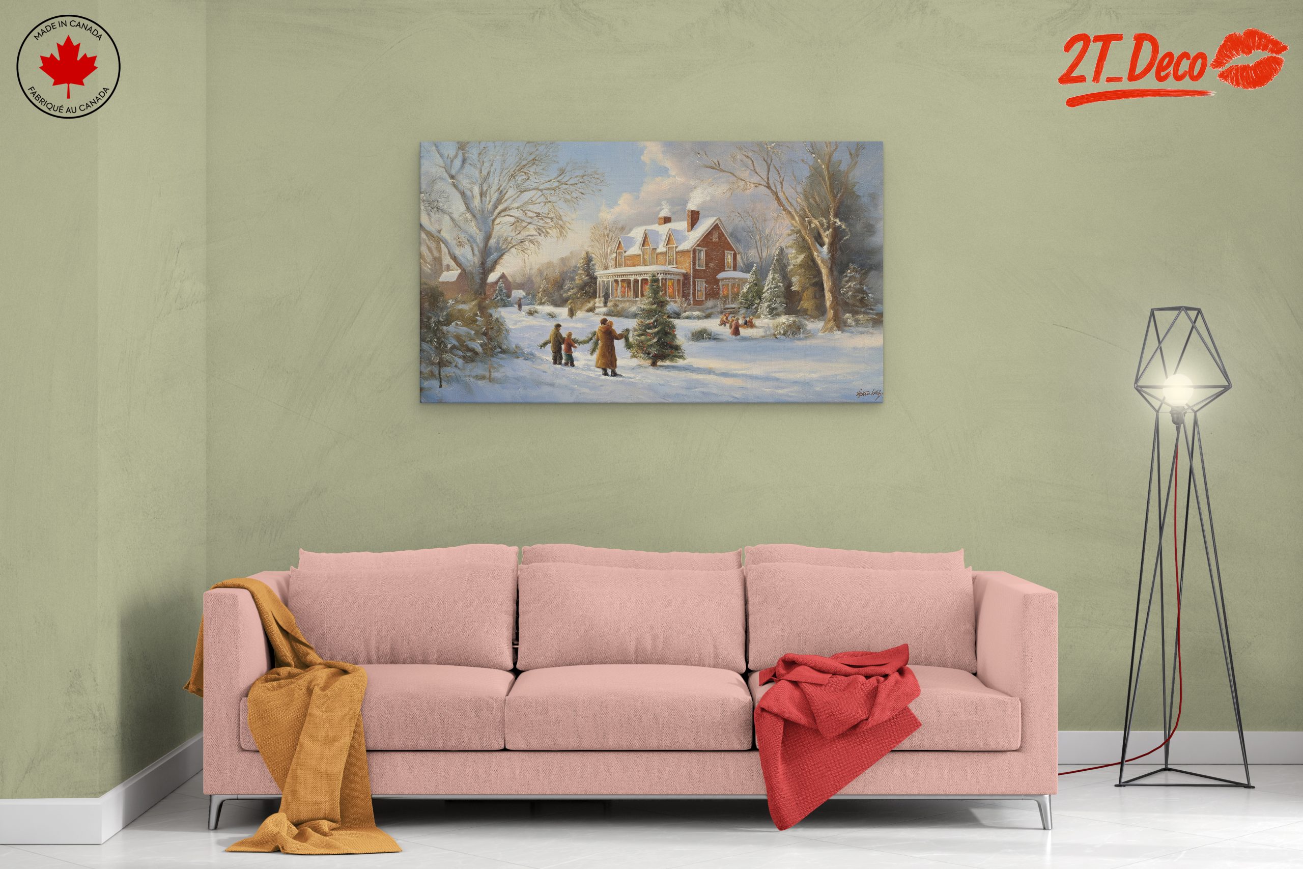 Charming Winter Christmas Scene 3 - Image 2