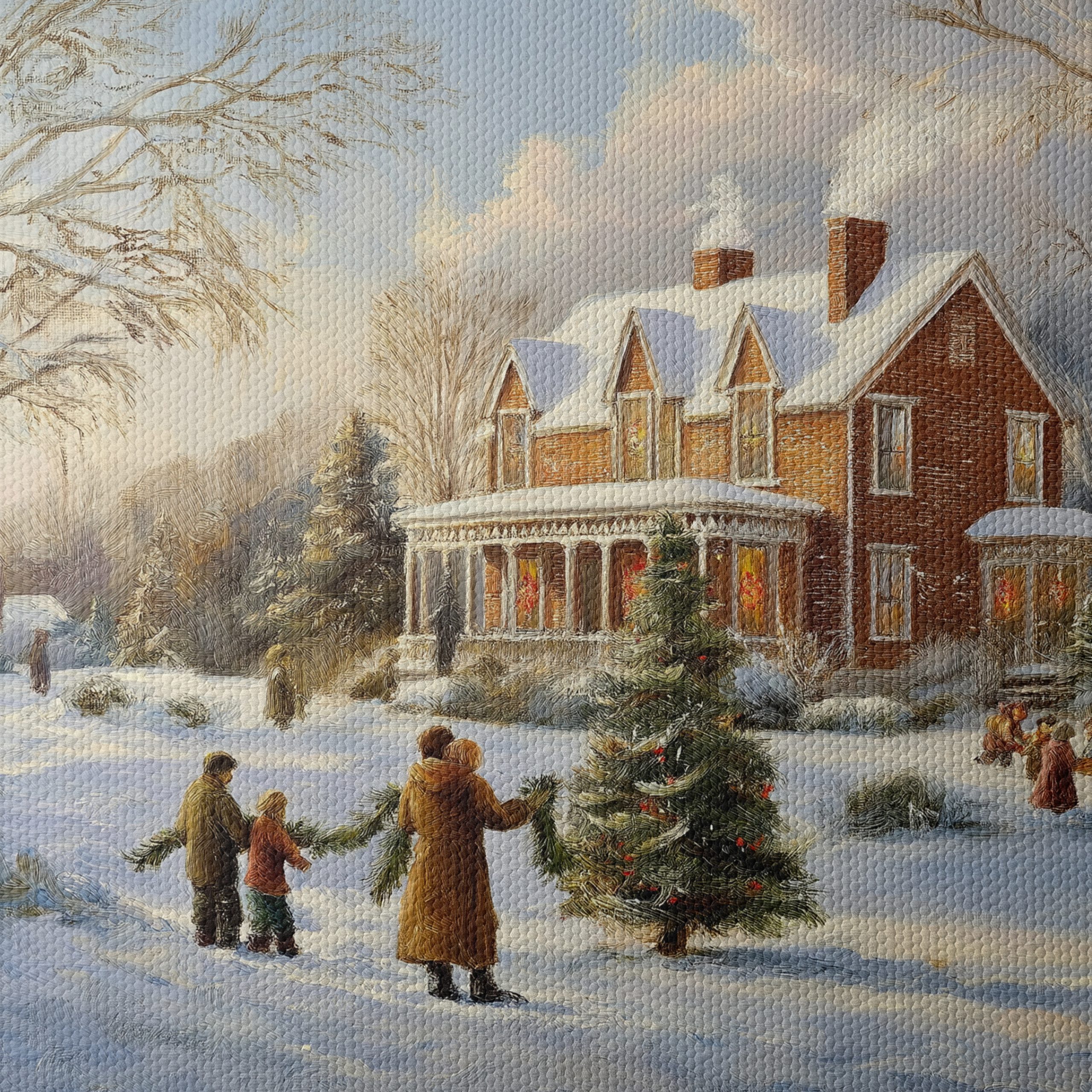 Charming Winter Christmas Scene 3 - Image 4