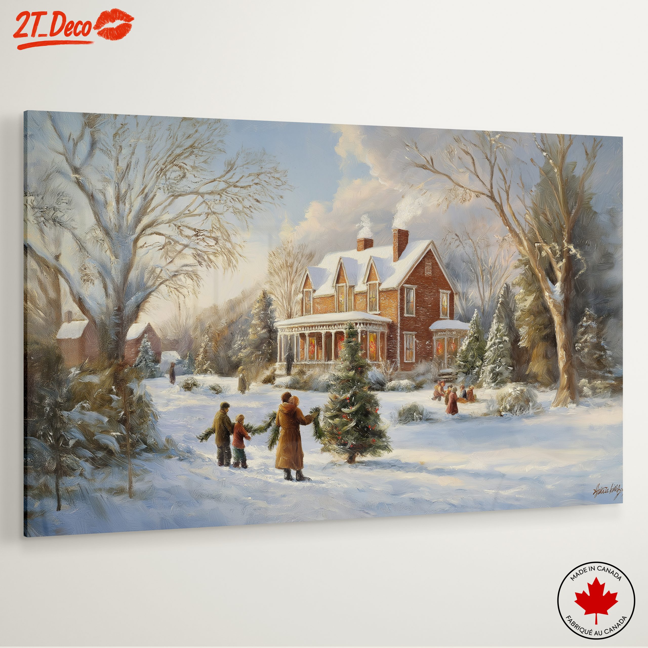 Charming Winter Christmas Scene 3 - Image 6