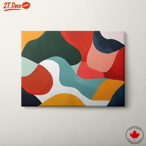 Vibrant Abstract Color Forms for Modern Spaces