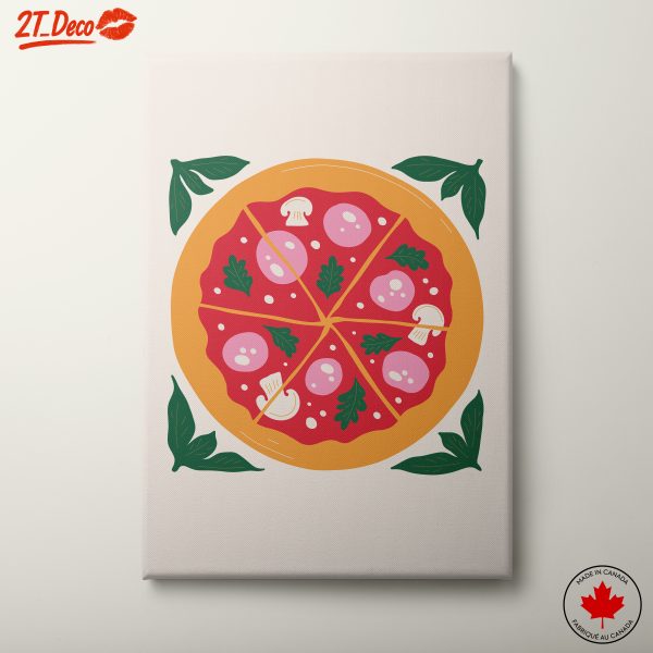 Stylized Abstract Pizza Art