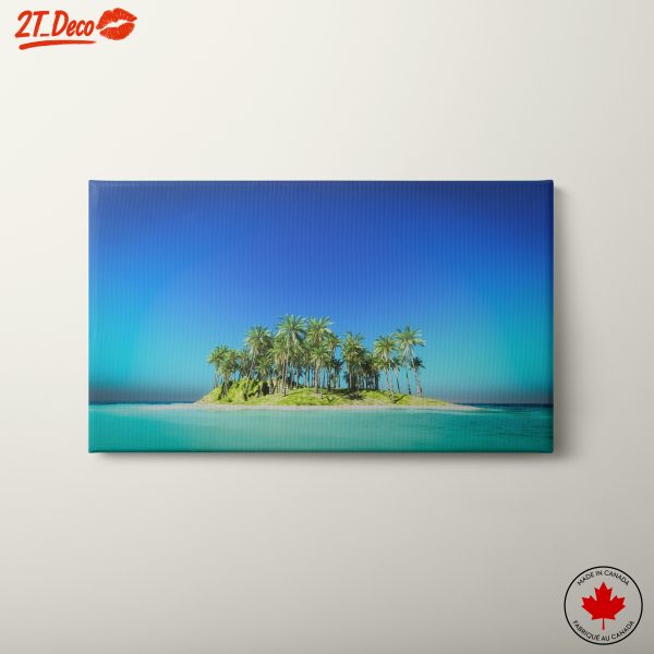 Tropical Island Beach Landscape Art