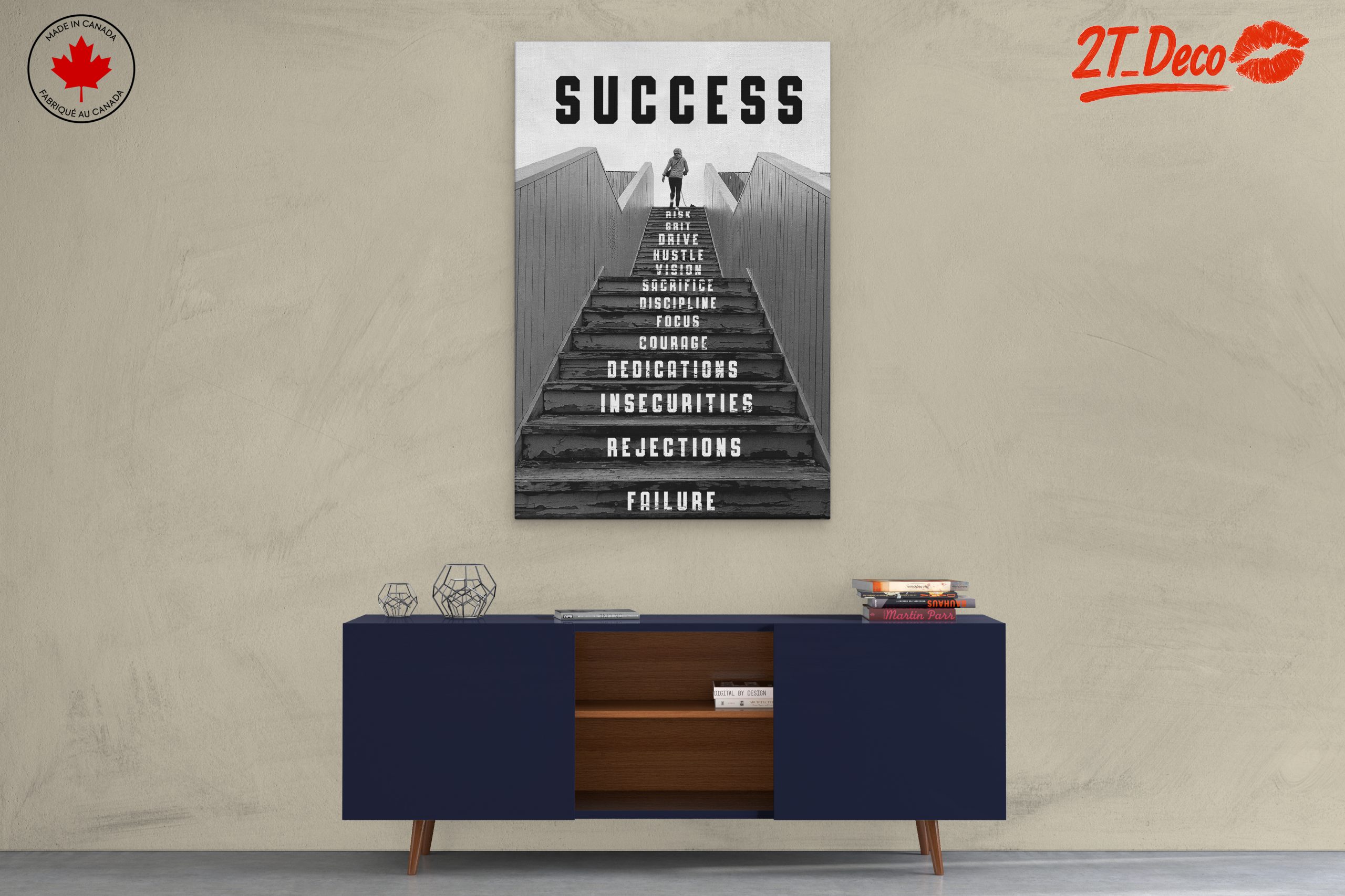 Inspirational Success Staircase Art - Image 3