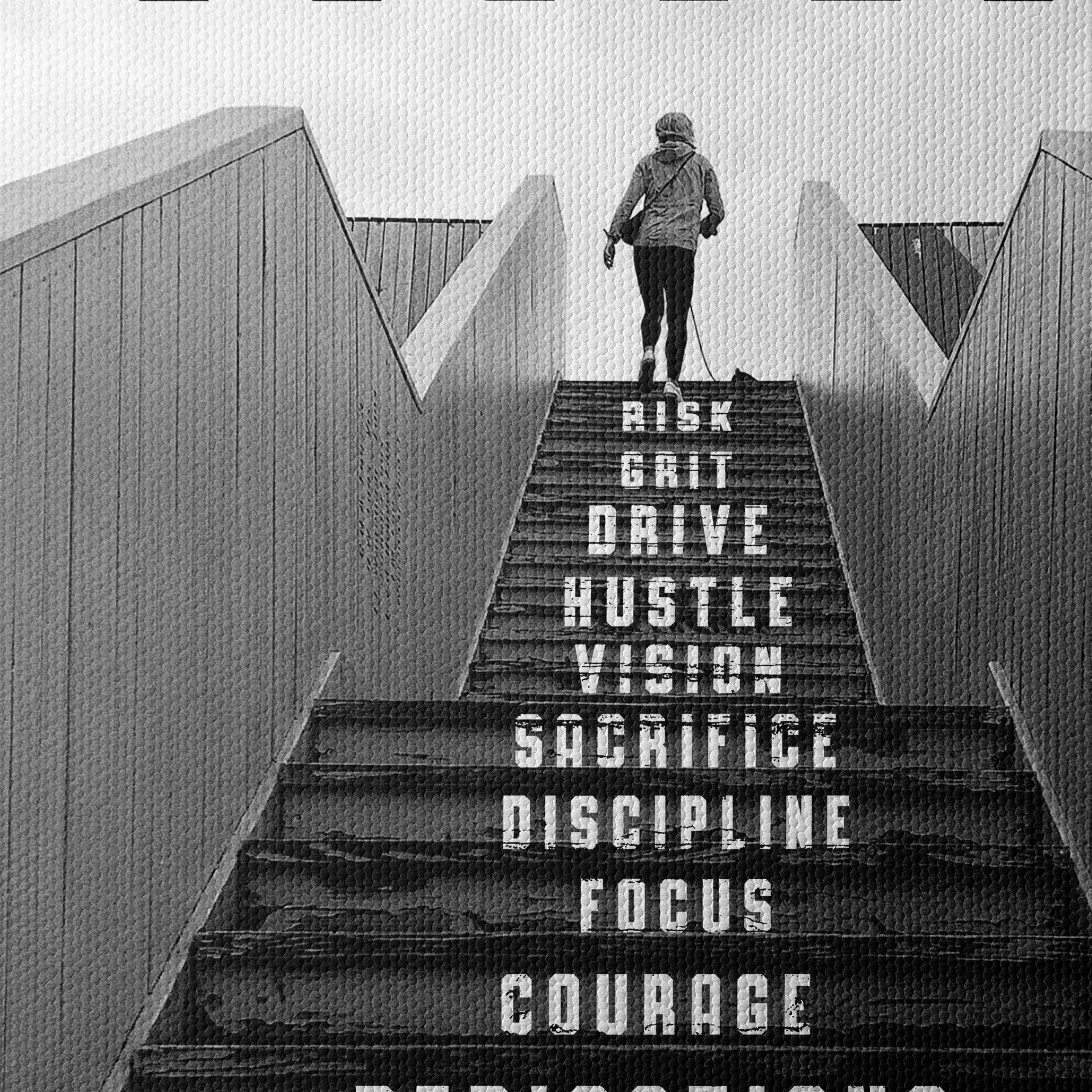 Inspirational Success Staircase Art - Image 4