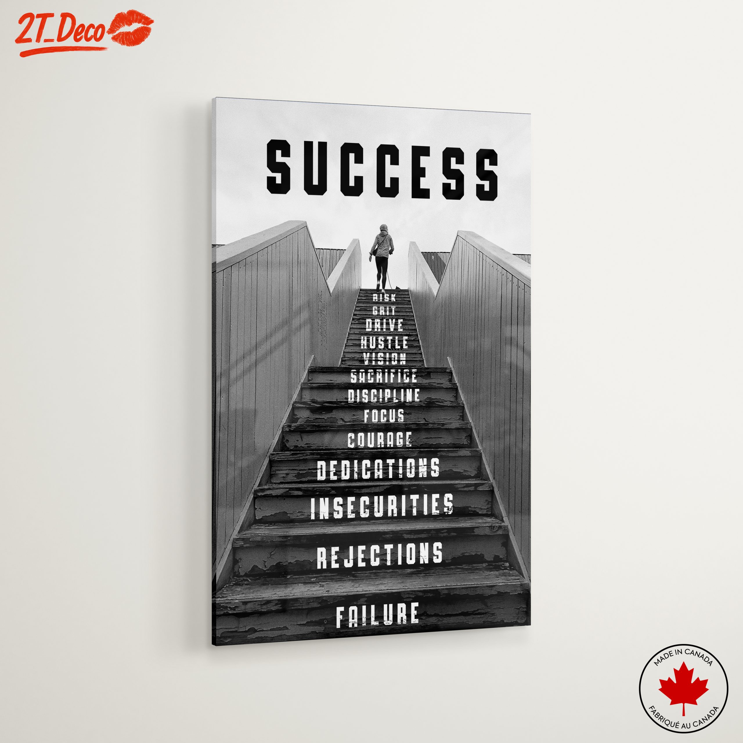 Inspirational Success Staircase Art - Image 6