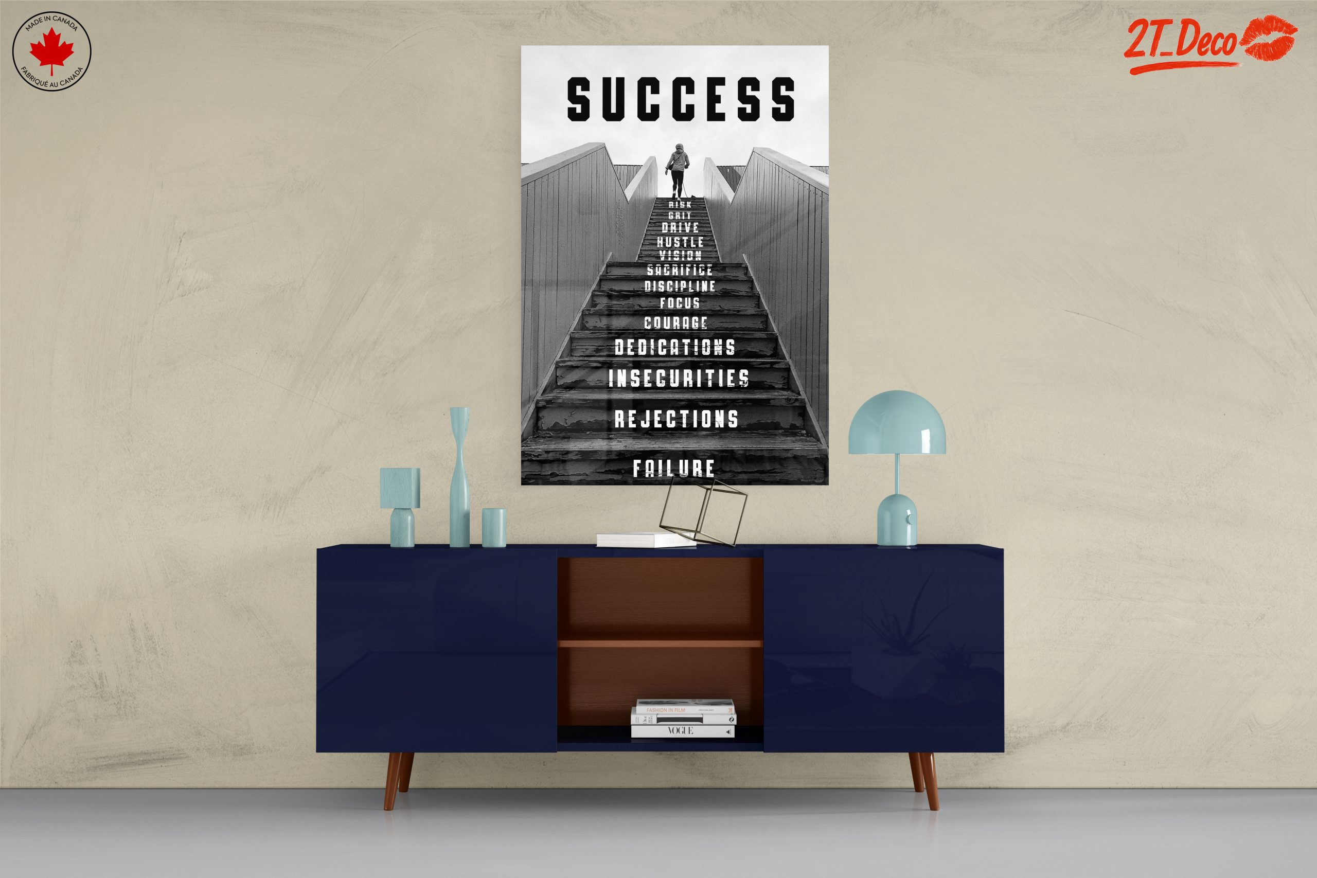 Inspirational Success Staircase Art - Image 8