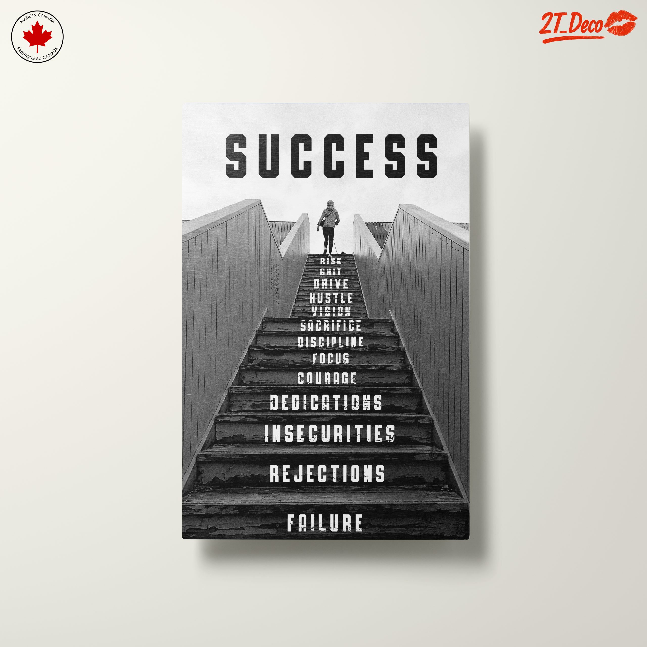 Inspirational Success Staircase Art - Image 10