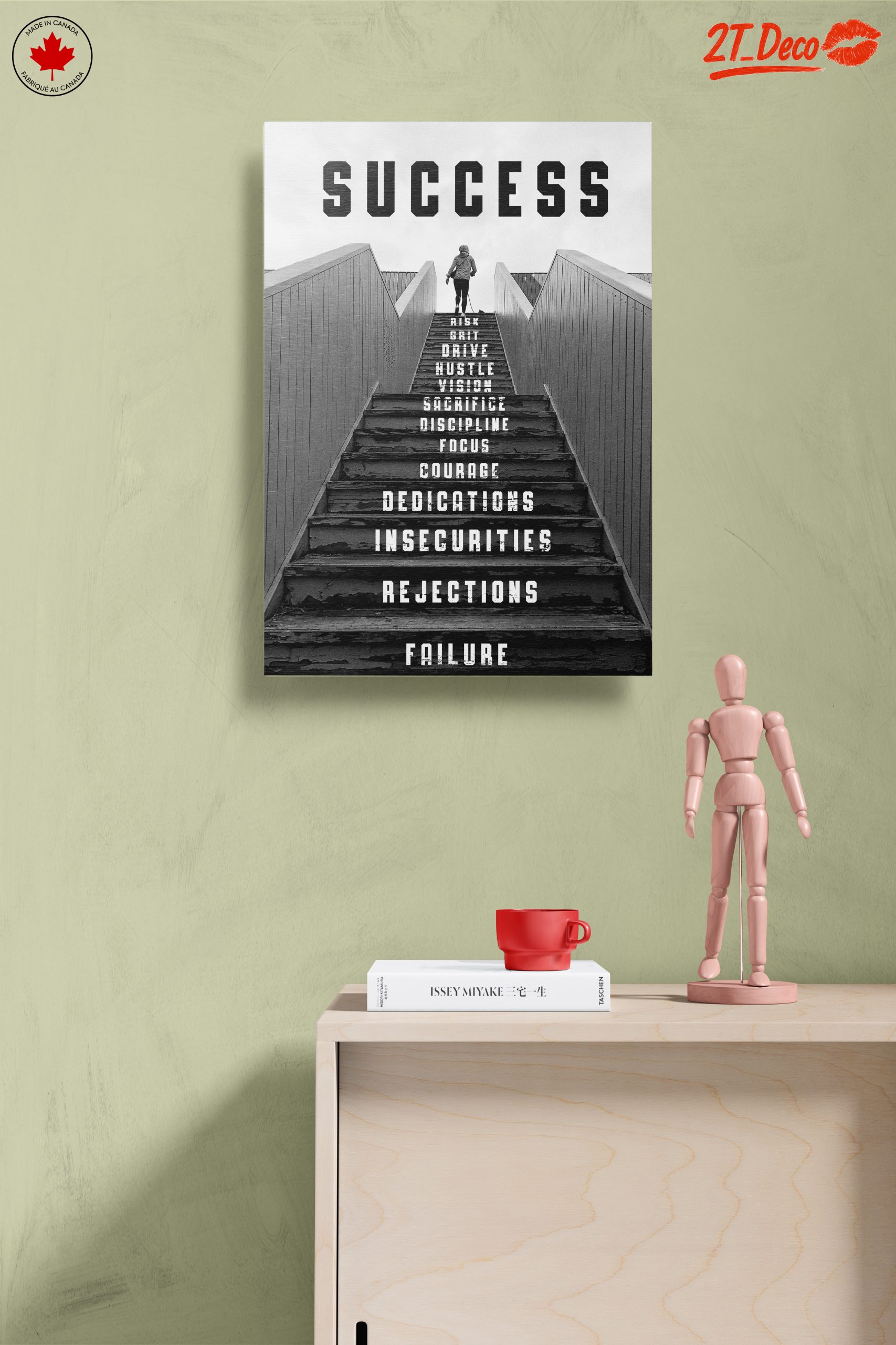 Inspirational Success Staircase Art - Image 14