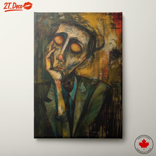 Emotive Abstract Figure Art Expression