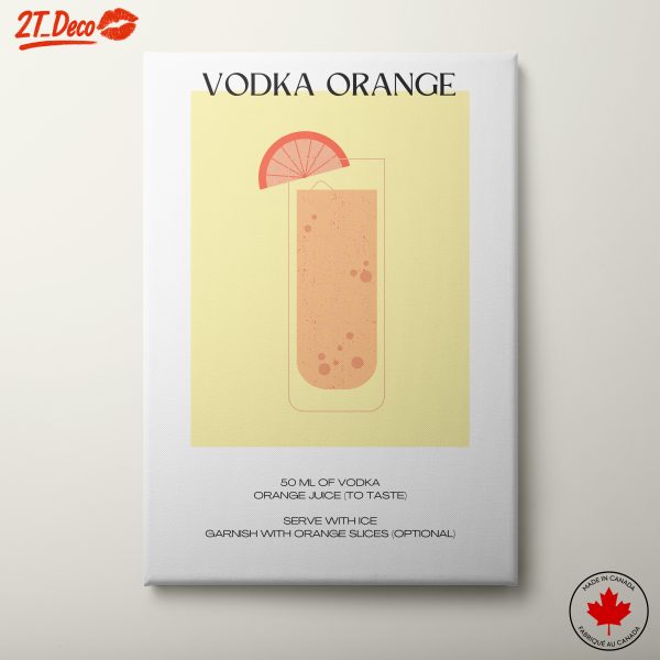 Vodka Orange Cocktail Recipe Art