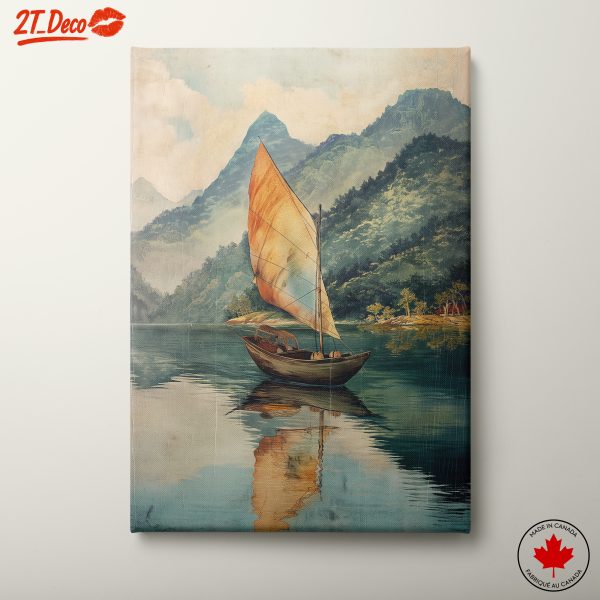 Sailing Adventure in Serene Landscape
