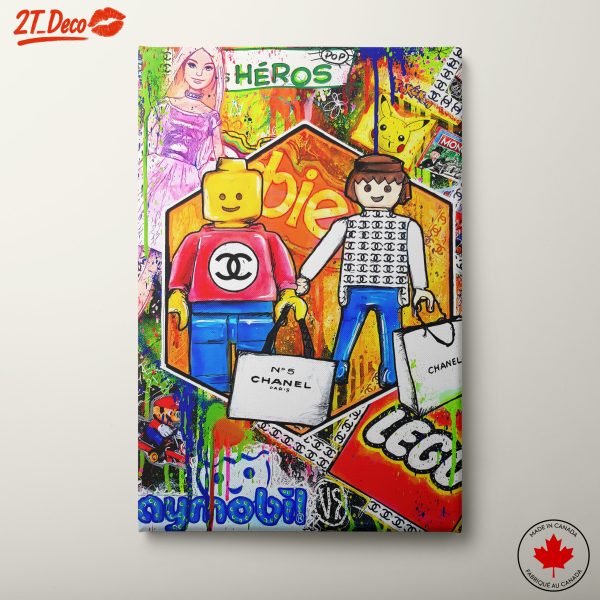 Vibrant Pop Culture Characters Art