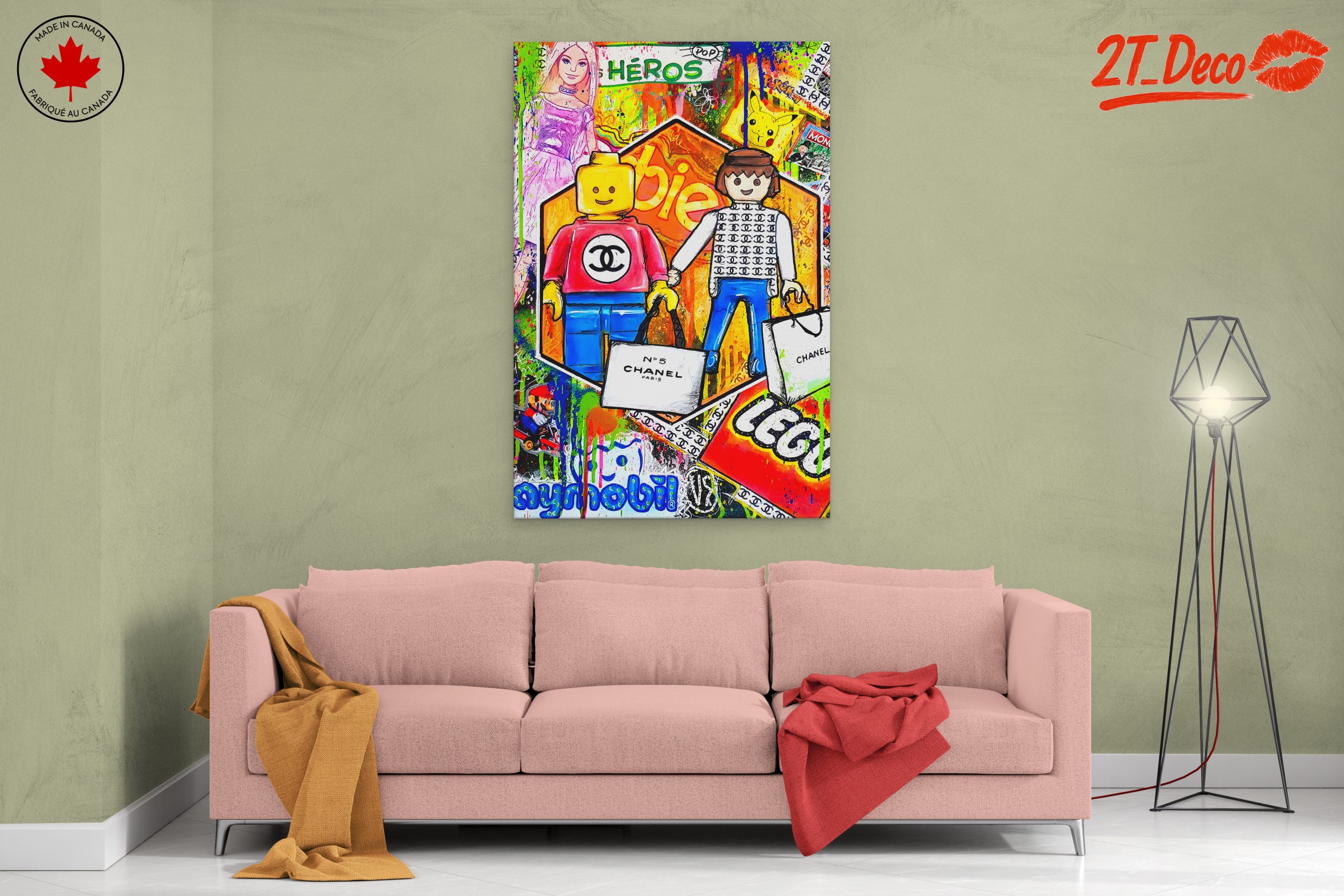 Vibrant Pop Culture Characters Art - Image 2