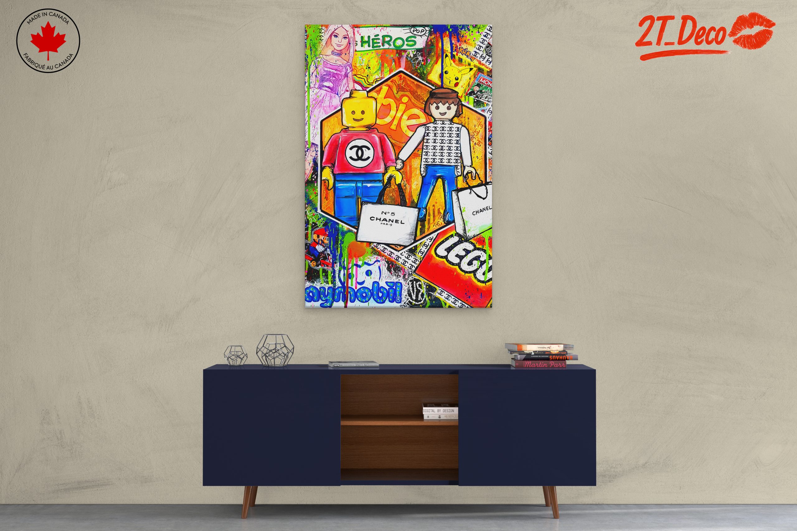 Vibrant Pop Culture Characters Art - Image 3