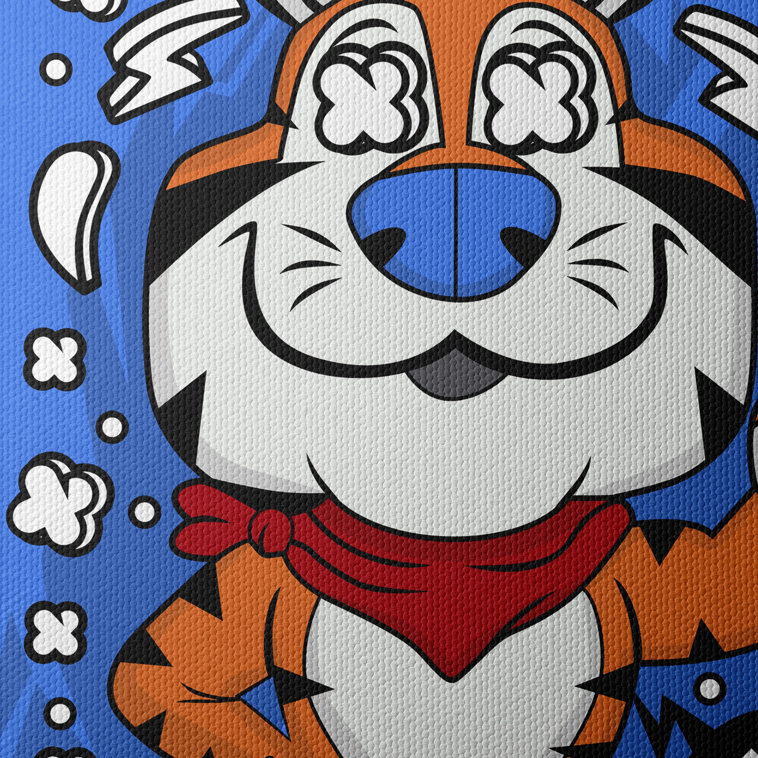 Playful Cartoon Tiger Character Illustration - Image 4